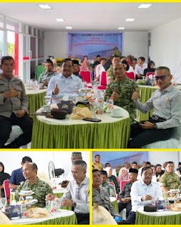 Dandim 0109/Aceh Singkil bersama unsur Forkopimda Aceh Singkil menghadiri kegiatan Launching dan peresmian operasionalisasi 1061 Koperasi Desa Kelurahan Merah Putih