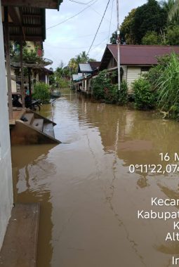 Banjir Kepung Desa Landau Badau, Aktivitas Warga Lumpuh dan Permukiman Terendam