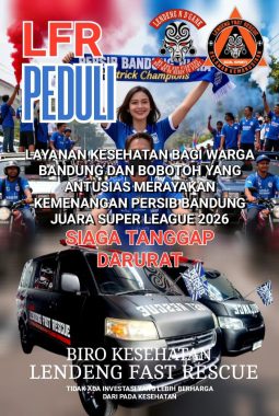 Euforia Kemenangan Persib Berpadu dengan Aksi Kemanusiaan, Relawan LFR Kawal Keselamatan Bobotoh di Jalanan Bandung