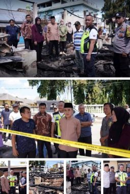 Pemkab Ogan Ilir Gerak Cepat Tangani Kebakaran Kantor Lurah Tanjung Raja Utara