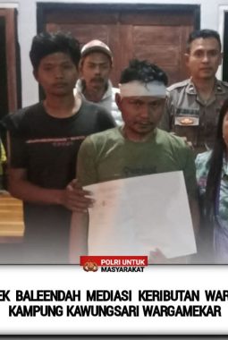Polsek Baleendah Mediasi Masalah Keributan Warga di Kampung Kawungsari
