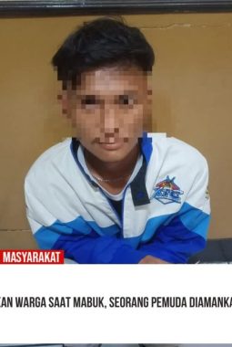 Meresahkan Warga Saat Mabuk, Seorang Pemuda Diamankan Polisi