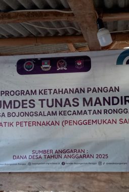 KANDANG BUMDES TUNAS MANDIRI BOJONGSALAM KOSONG, KETUA BUMDES UANG MASIH ADA AKAN BELI SAPI LAGI BULAN INI.
