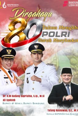 Dirgahayu Bhayangkara ke-80, Bapenda Kabupaten Bandung Sampaikan Ucapan dan Apresiasi