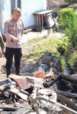 Rumah Panggung di Kadungora Ludes Terbakar, Polisi Lakukan Olah TKP dan Pendataan Korban