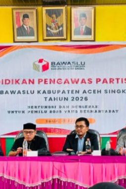 ‎Bawaslu Singkil Cetak Pengawas Partisipatif Perkuat Peran Warga Kawal Demokrasi