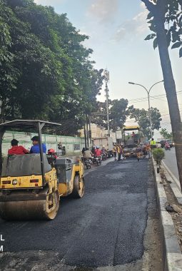 PT Praba Mas Hill Gercep Perbaiki Jalan Abdul Rahman Saleh, Kalipancur
