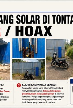 BANTAH KERAS..! GUDANG SOLAR DI TONTALETE MINUT HOAX*
