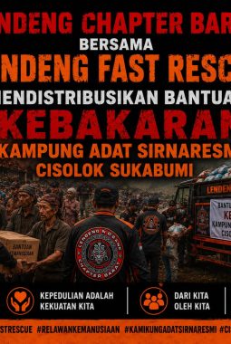 Aksi Cepat Kemanusiaan: Lendeng Chapter Barat & Lendeng Fast Rescue Bergerak Langsung Serahkan Bantuan Sembako bagi Korban Kebakaran Kampung Adat Cisolok
