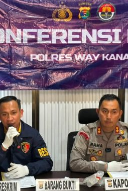 Kurang dari 12 Jam, Terduga Pembunuh Security PT AKG Sungsang Serahkan Diri ke Polres Way Kanan