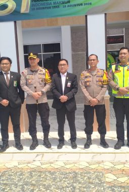 Perkuat Sinergi Penegakan Hukum, Kapolres Way Kanan Sambangi Kantor Pengadilan Negeri