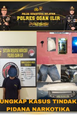 *Satresnarkoba Polres Ogan Ilir Ungkap Peredaran Sabu, 47,76 Gram Diamankan*