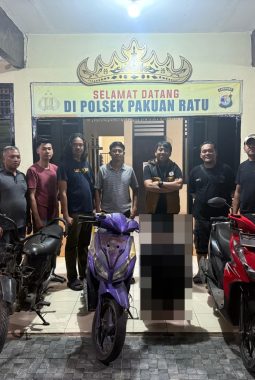 Polsek pakuan Ratu Ringkus Diduga Pelaku Curat dan Penggelapan Sepeda Motor