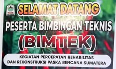 BIMTEK PERCEPATAN REHABILITASI DAN REKONSTRUKSI PASCA BENCANA SUMATERA DIBUKA, DINAS PERTANIAN ACEH SINGKIL SIAP PULIHKAN SEKTOR PERTANIAN