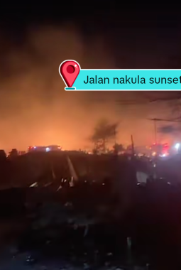 Kebakaran Hebat Melanda Jalan Nakula Sunset Road Denpasar, Bermula dari Aktivitas Memasak Air